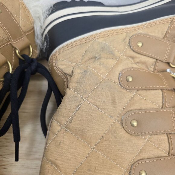 Sorel Tofino Winter Faux Fur Tall Tan Black Snow Boots NL1937-374 Wmn Size 9.5 - Picture 9 of 11